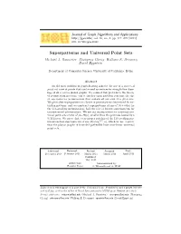 Superpatterns and Universal Point Sets Michael J
