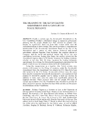 The Meaning of the Seventeenth Amendment and a Century of State Defiance