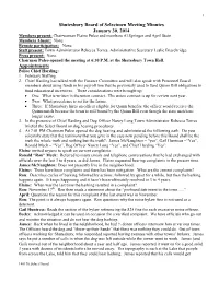 140130 Selectboard Minutes.Pdf