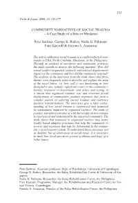 A Case Study of a Sitio in Mindanao Peter Berliner, George B. Radics