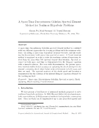 A Space-Time Discontinuous Galerkin Spectral Element Method for Nonlinear Hyperbolic Problems