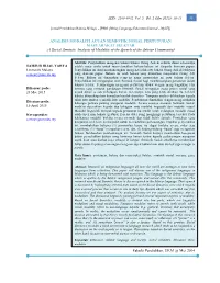 ANALISIS MODALITI ACUAN SEMIOTIK SOSIAL PERTUTURAN MASYARAKAT SELETAR (A Social Semiotic Analysis of Modality of the Speech of the Seletar Community)
