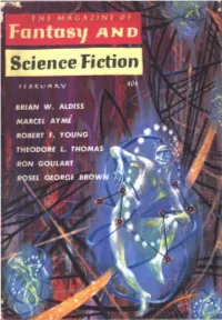FANTASY and SCIENCE FICTION for One Year for $4.50