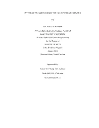 Integral Transhumanism: the Holistic Leap Forward