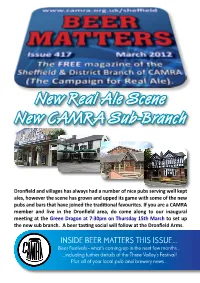 New Real Ale Scene New CAMRA Sub-Branch