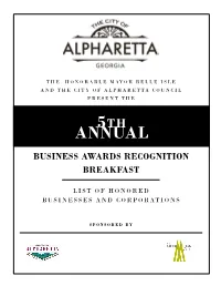 REVISED 2016 Business Awards Booklet