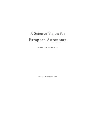 Science Vision Draft