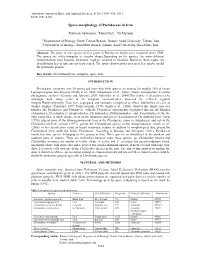 Spore Morphology of Pteridaceae in Iran