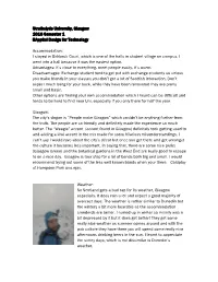 Strathclyde University, Glasgow 2016 Semester 1 Bappsci Design for Technology
