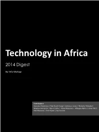 Technology in Africa 2014 Digest