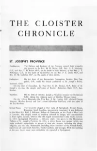 Cloister Chronicle