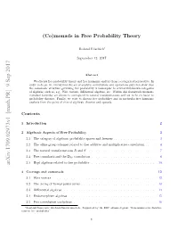 (Co) Monads in Free Probability Theory