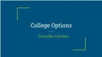 College Options