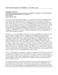 DECEMBER 23 – JANUARY 1, 2006 Kidnapping an Election with Gangs