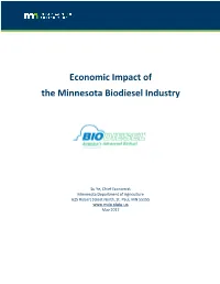 Economic Impact of Biodiesel in Minnesota, Full Report (PDF)