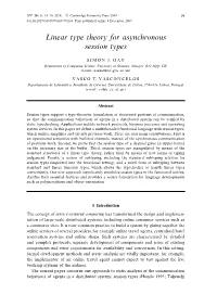 Linear Type Theory for Asynchronous Session Types