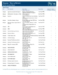 State Service Location Year in Review