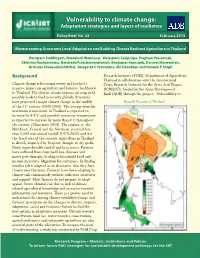 Vulnerability to Climate Change: Adaptation Strategies and Layers of Resilience