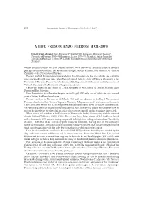 A Life Fresco: Enzo Ferroni (1921–2007)