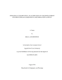 Indigenous Conservation: an Alternative to the Displacement of Forest Dwelling Indigenous and Tribal Populations?