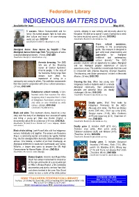 Indigenous DVD List May10