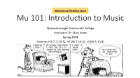 Introduction to Music