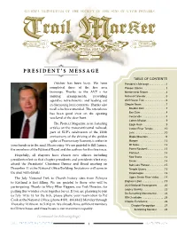 NOVEMBER 2019 (Continued from Previous Page) November Is Full of Historical Events for Us to Remember and Celebrate