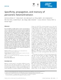 Specificity, Propagation, and Memory of Pericentric Heterochromatin