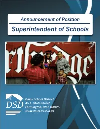 Superintendent of Schools