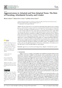 The Role of Parenting, Attachment Security, and Gender