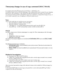 Timestamp Changes in Case of Copy Command (Win7, Win10)