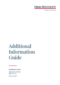 Additional Information Guide