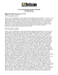 Agencies Hearing Report