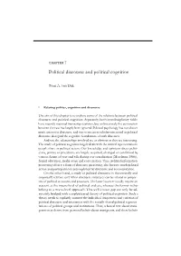 Political Discourse and Political Cognition