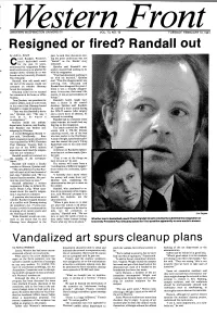 Resigned Or Fired? Randall Out