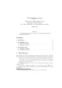 The Hanging Package∗