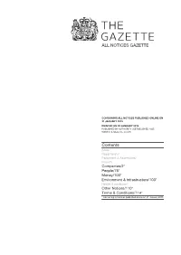 All Notices Gazette