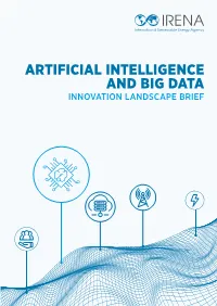 Artificial Intelligence and Big Data – Innovation Landscape Brief