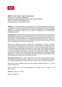 BRENT LOCAL PLAN – Reg 19 Consultation