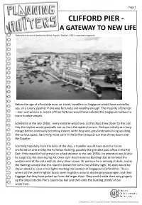 Clifford Pier - a Gateway to New Life