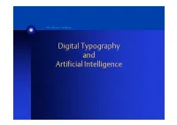 Digital Typography and Artificial Intelligence