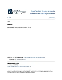 In Brief Newsletters