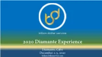 2020 Diamante Experience