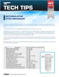 Accumulator Stud Breakage