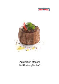 Application Manual Selfcookingcenter®