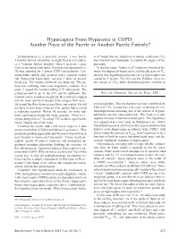Hypercapnia from Hyperoxia in COPD: Another Piece of the Puzzle Or Another Puzzle Entirely?