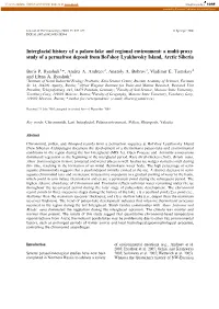 Interglacial History of a Palaeo-Lake and Regional Environment: a Multi-Proxy Study of a Permafrost Deposit from Bol’Shoy Lyakhovsky Island, Arctic Siberia