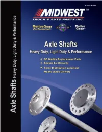 LD HD AXLE SHAFTS.Pdf