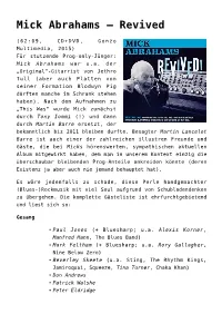 Mick Abrahams &#8211; Revived