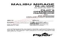 PA46-350P Pilot's Operating Handbook